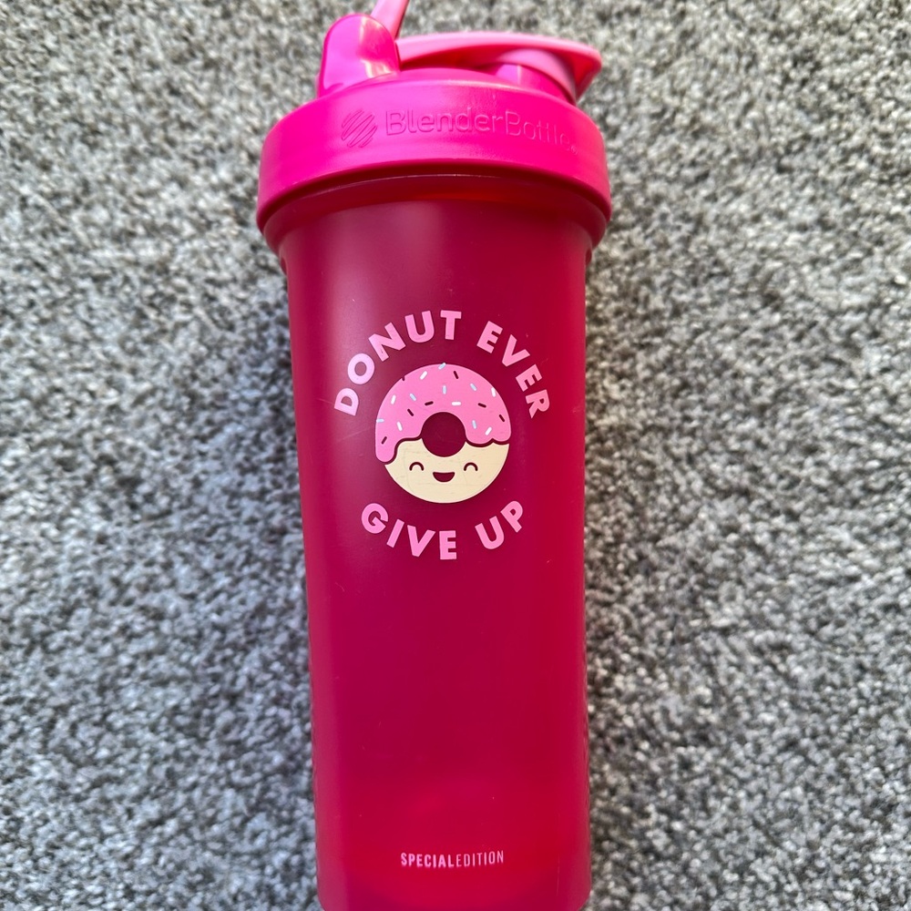 BlenderBottle Pink Donut Shaker